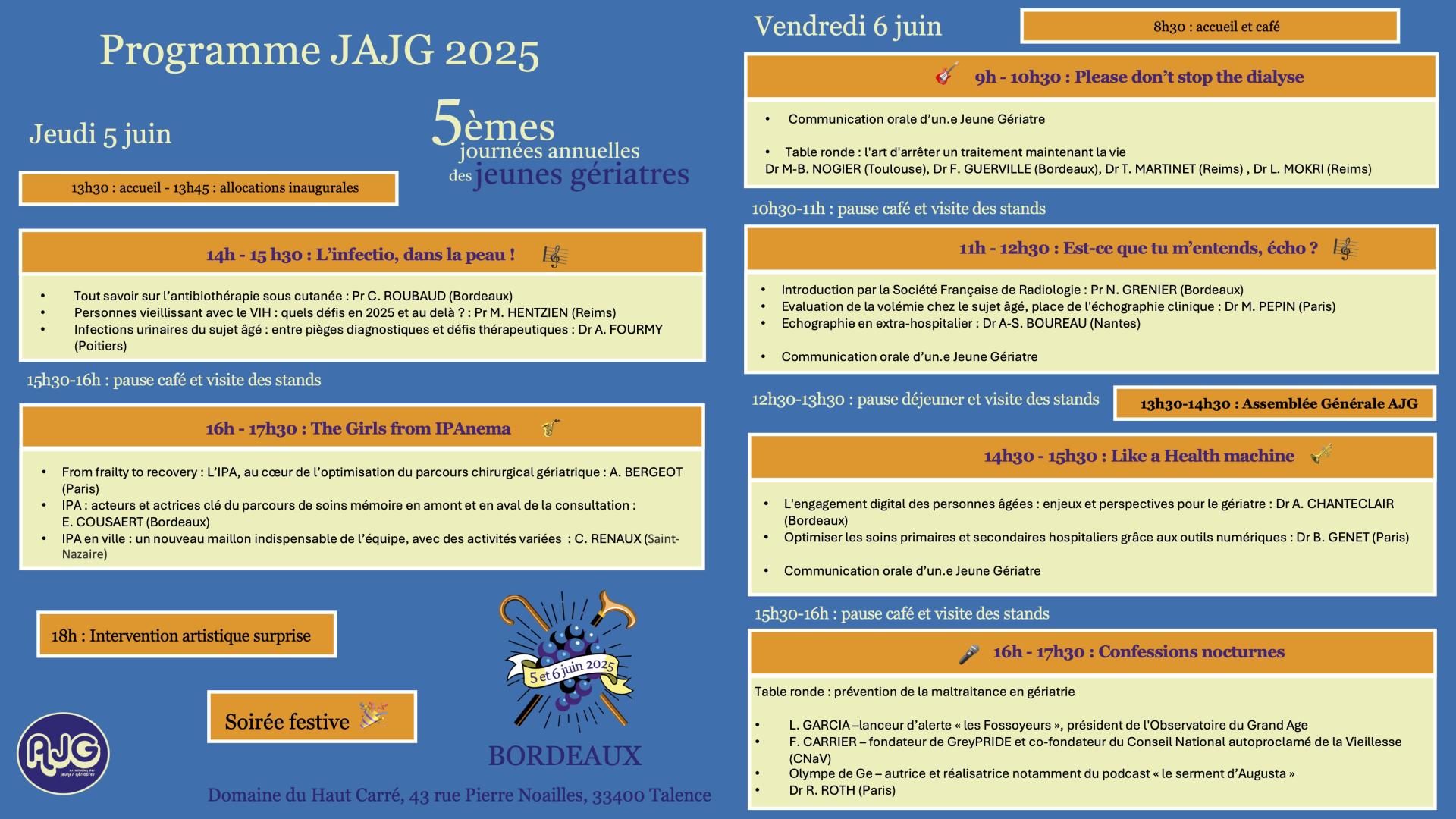 Programme final jajg 2025